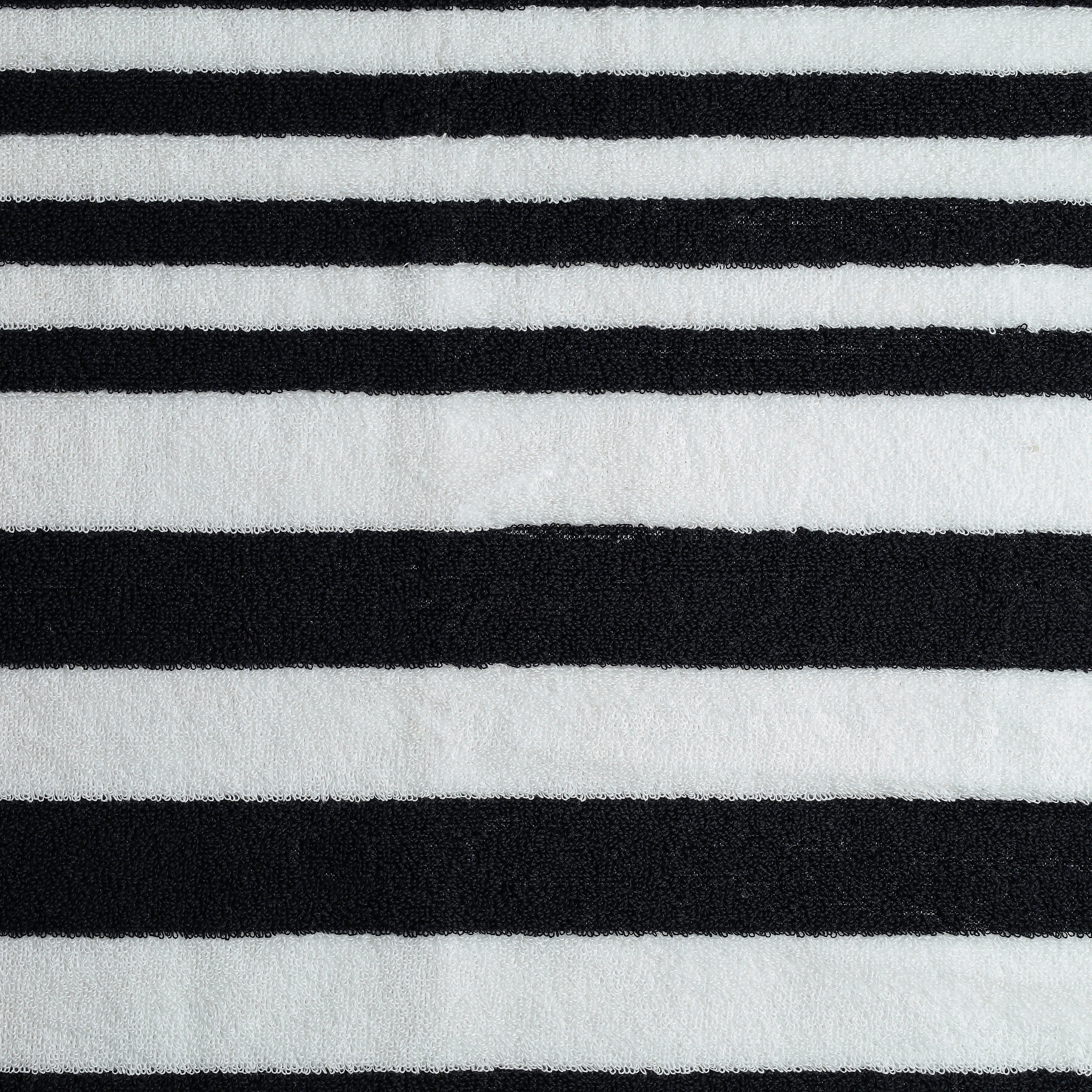 White Summer Towel with Black Bold Lines