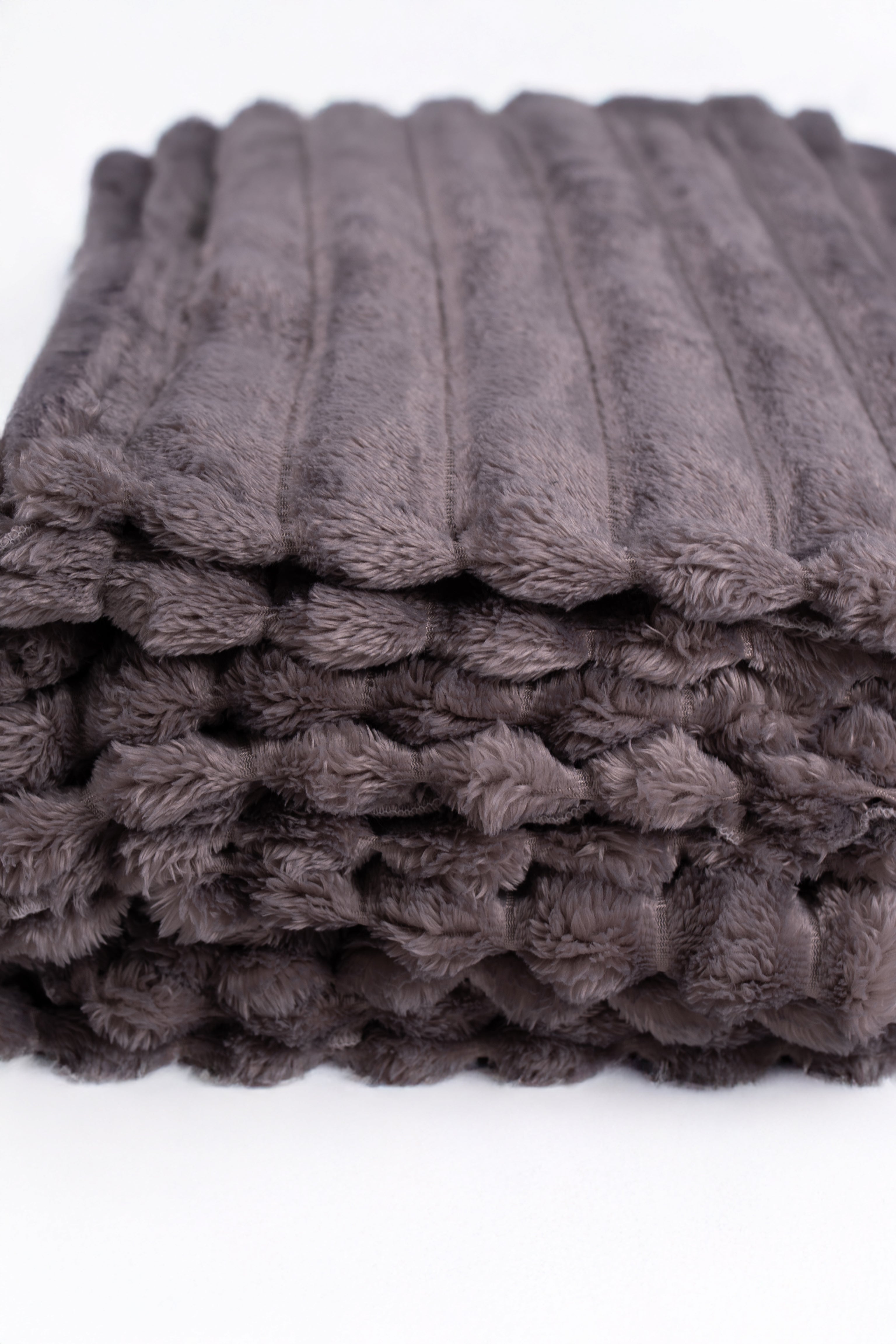 Ribbed Black Blanket