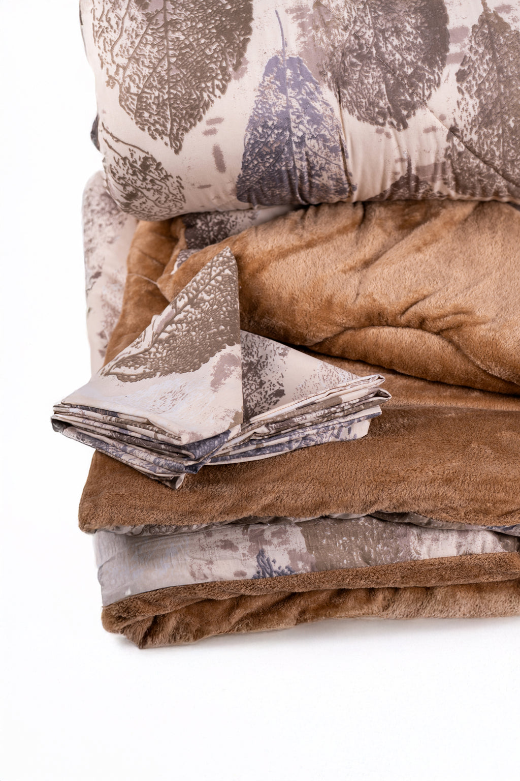 Printed Beige Bed Duvet