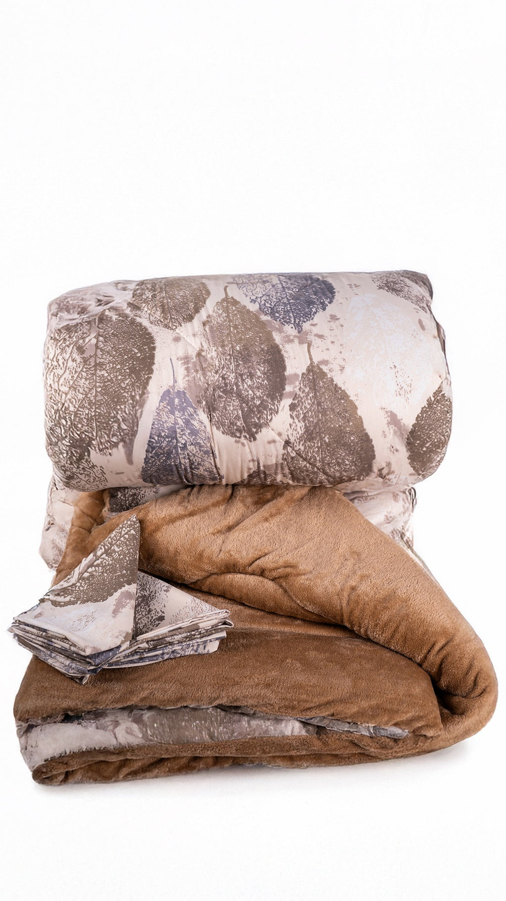 Printed Beige Bed Duvet