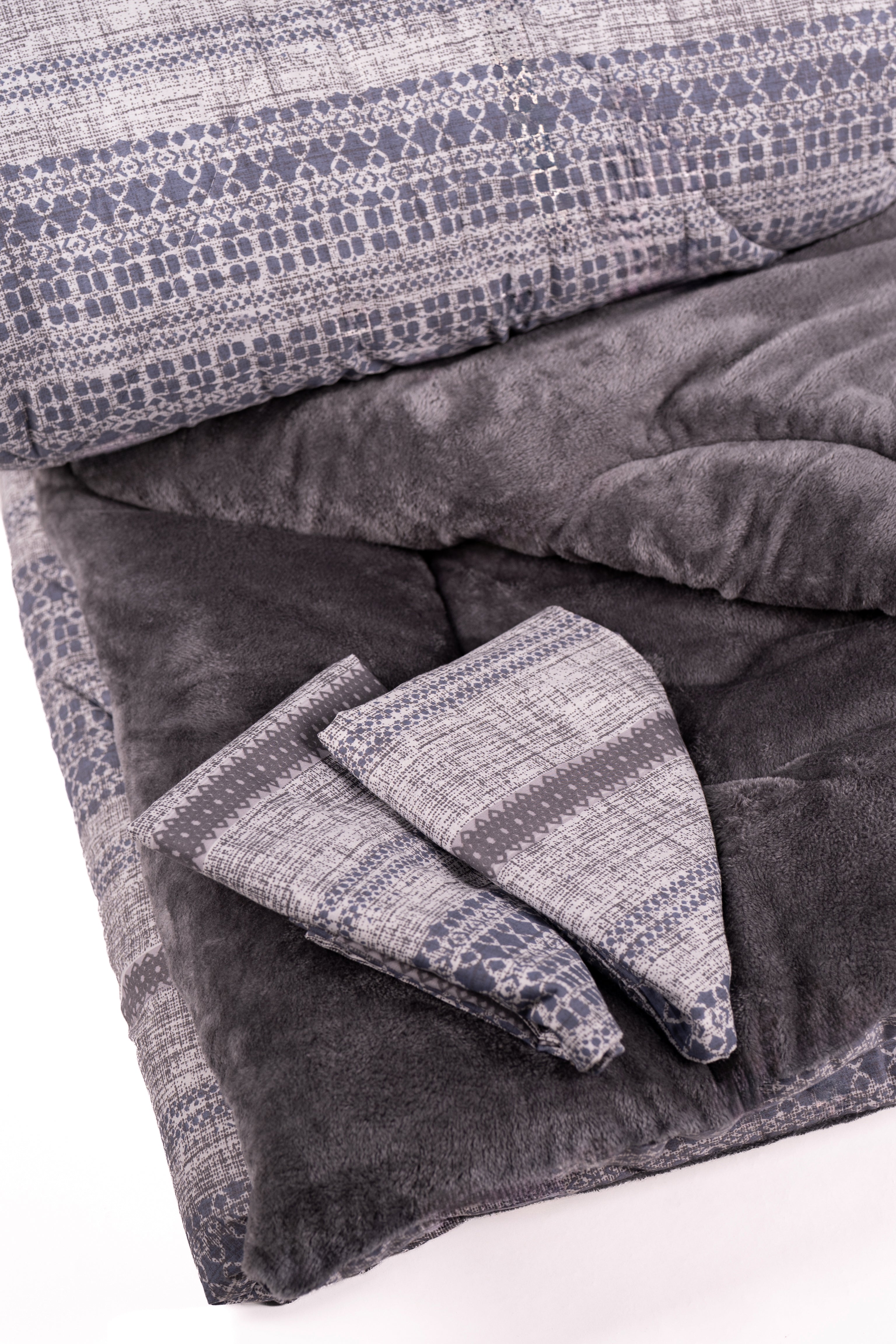 Printed Grey Bed Duvet