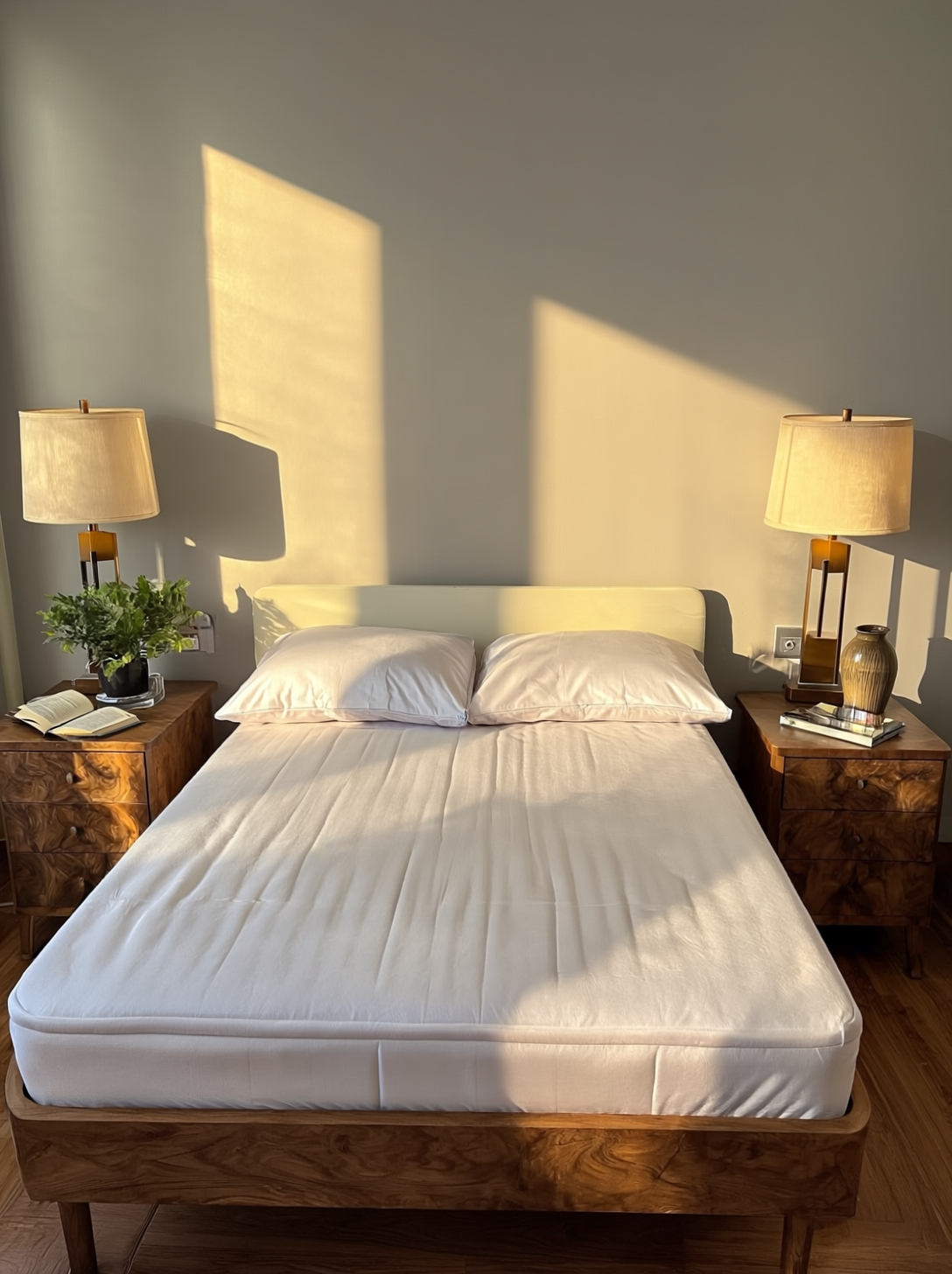 off-white Bedsheet + 2 pillowcases