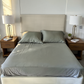 Grey bedsheet + 2 pillowcases