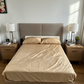 Beige Bedsheet + 2 pillowcases