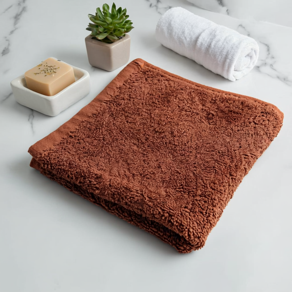 Brick Red Cotton Towel