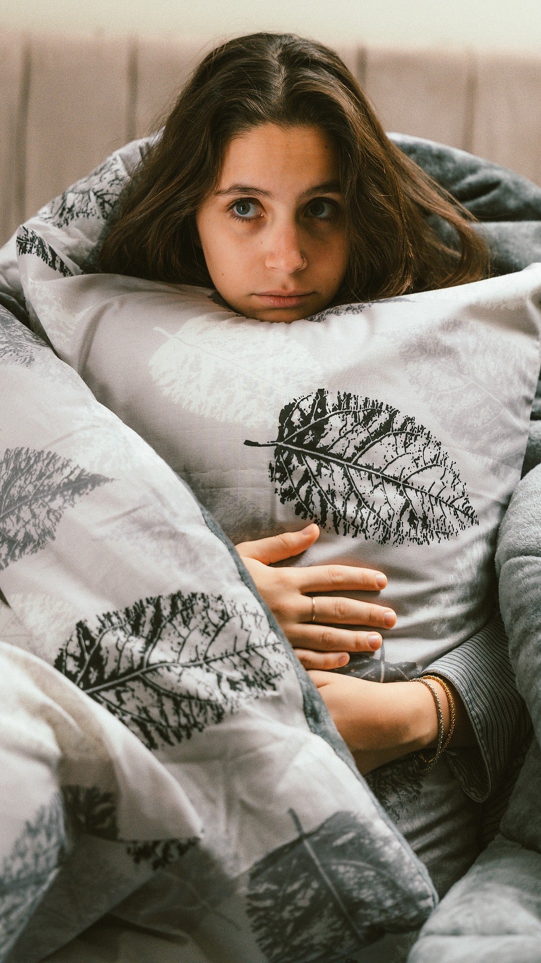 Printed Grey Bed Duvet