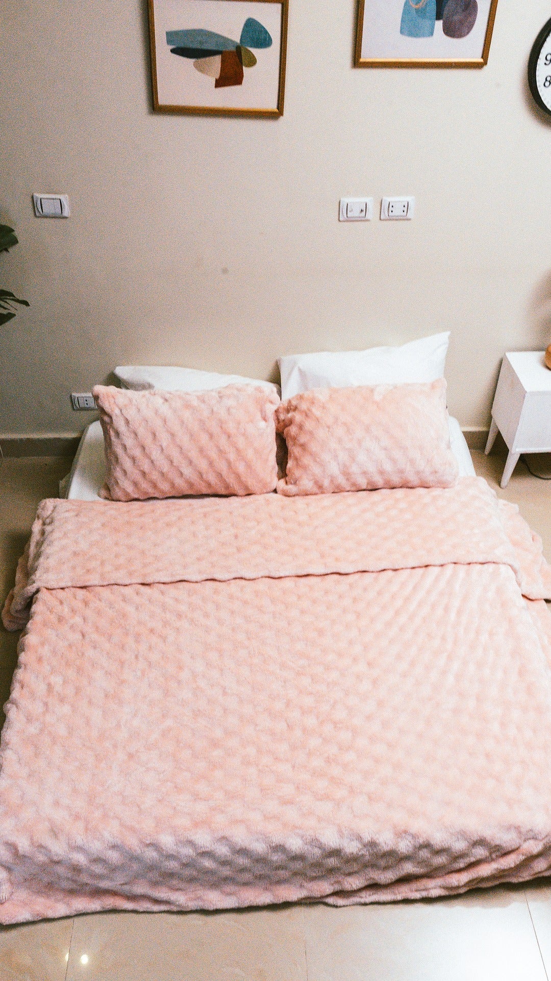 Rose Blanket with 2 pillow cases.
